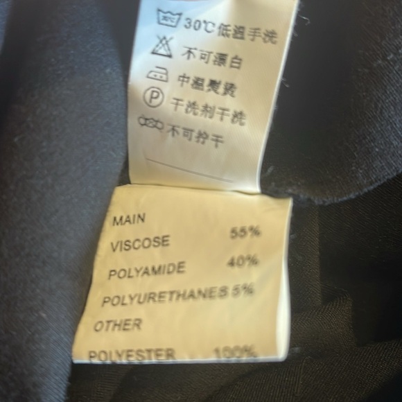 Black Pinafore Dress Medium Japanese Schoolgirl Minimalist - Picture 8 of 12